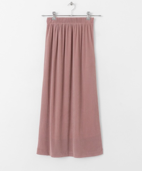 SENSE OF PLACE by URBAN RESEARCH（センスオブプレイスバイアーバンリサーチ）の「シアーラメベロアスカート（スカート・レディース・オフホワイト/ブラック/ピンク・ONE）」の21枚目の写真