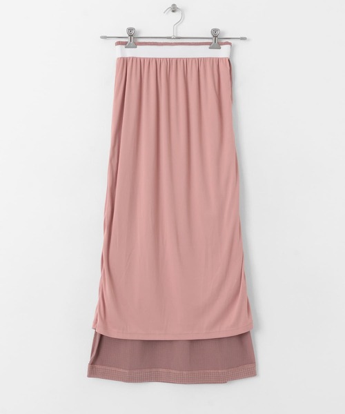 SENSE OF PLACE by URBAN RESEARCH（センスオブプレイスバイアーバンリサーチ）の「シアーラメベロアスカート（スカート・レディース・オフホワイト/ブラック/ピンク・ONE）」の22枚目の写真