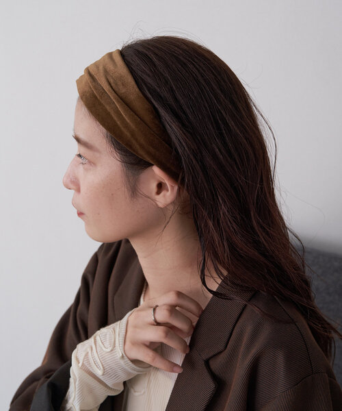 Kastane(カスタネ)の「*ベロアヘアバンド(ヘアバンド・レディース・ブラック/ブラウン・FREE)」の8枚目の写真