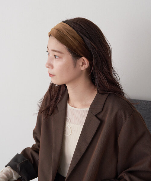 Kastane(カスタネ)の「*ベロアヘアバンド(ヘアバンド・レディース・ブラック/ブラウン・FREE)」の11枚目の写真