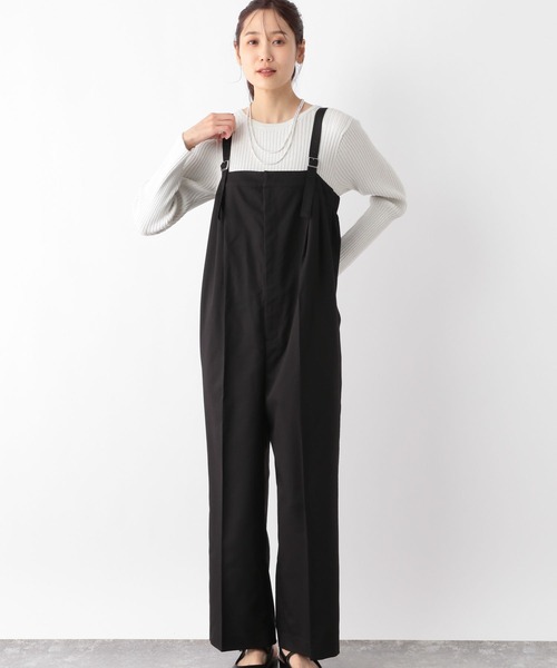 GLOBAL WORK（グローバルワーク）の「お手入れらくらくベアトップサロペット/142310（サロペット/オーバーオール・レディース・ブラック/グレー/ストライプ・MEDIUM/LARGE）」の14枚目の写真