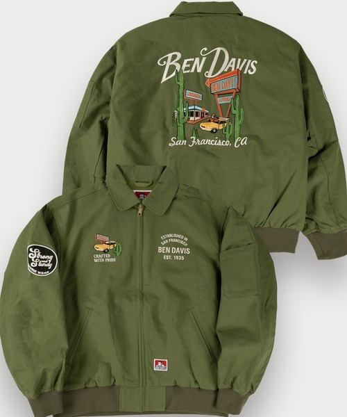BEN DAVIS(ベンデイビス)の「【BENDAVIS/ベンデイビス】SOUVENIR JK/スーベニアジャケット オーバーサイズ(その他アウター・メンズ・ブラック/カーキ/ネイビー/ベージュ・M/L/XL)」の4枚目の写真