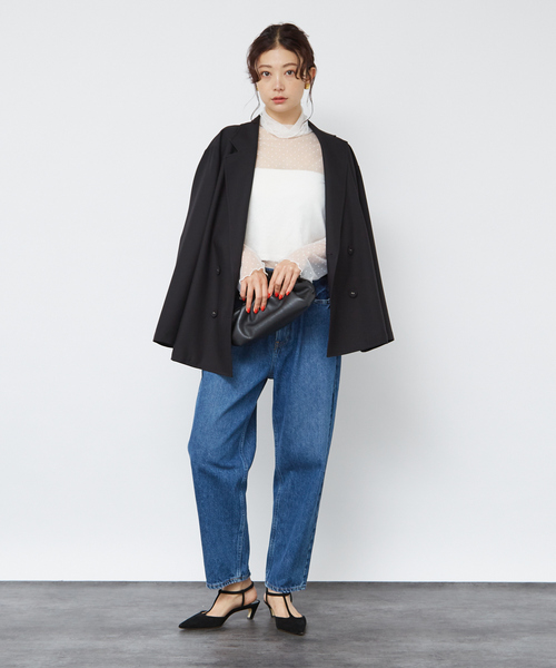 Rouge vif Anna（ルージュヴィフアンナ）の「ドットチュールシアータートル（Tシャツ/カットソー・レディース・ホワイト/ブラック・フリー）」の16枚目の写真