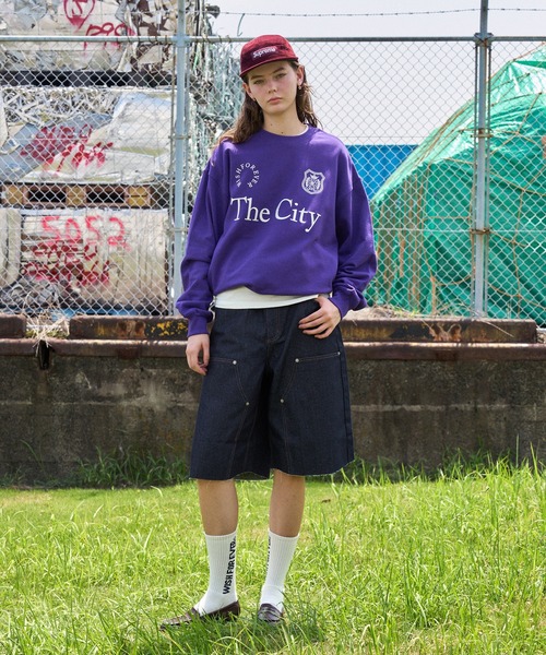 【入手困難】WISH FOREVER グラフィックフェイス スウェット L DRAWCODE GRAPHIC FACE T/ドローコードグラフィックフェイスT（T