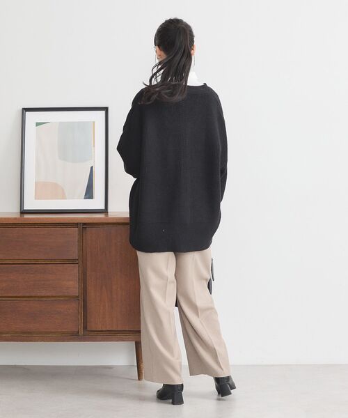 earth music&ecology(アースミュージックアンドエコロジー)の「アンチピリングVネックカーディガン(カーディガン/ボレロ・レディース・ブルー/ブラック/ラベンダー/杢グレー/レモンイエロー・FREE)」の18枚目の写真