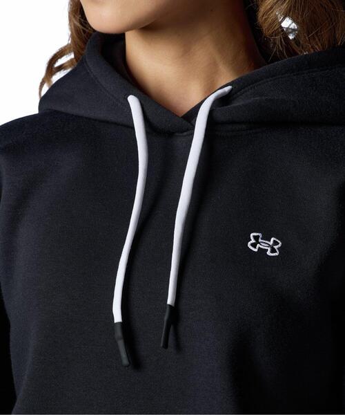 UNDER ARMOUR(アンダーアーマー)の「UAエッセンシャル フリース プルオーバー フーディー(トレーニング/レディース)(スウェット・レディース・ブラック・L/M/S/XL)」の5枚目の写真
