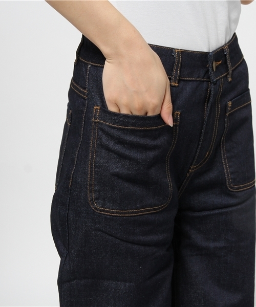 mystic（ミスティック）の「【mystic】デニムバギーパンツ（デニムパンツ・レディース・ネイビー/ブルー・1/2）」の12枚目の写真