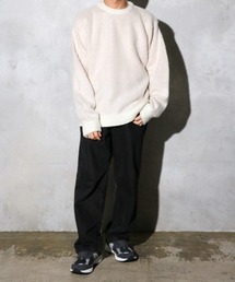TOWNCRAFT / タウンクラフト SHAGGY COLOR CREW SWEATER モヘアタッチ シャギーニット クルーセーター