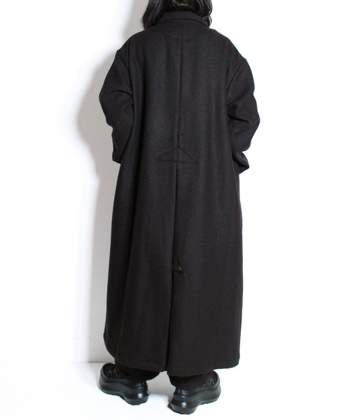 HARVESTY/ウールツイードオーバーコート HARVESTY】ウールツイード オーバーコート size2