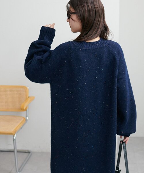 セール】【6色展開!/WEB限定】ラグランハイネックニットワンピース