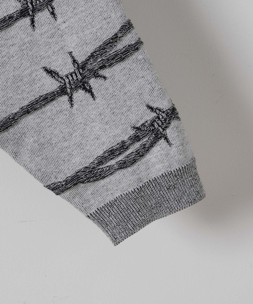 Barbed wire reversible knit/有刺鉄線リバーシブルニット