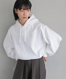 【cheriella】ドロスト切り替えショートフーディー DRAWSTRING SWITCH SHORT HOODIE