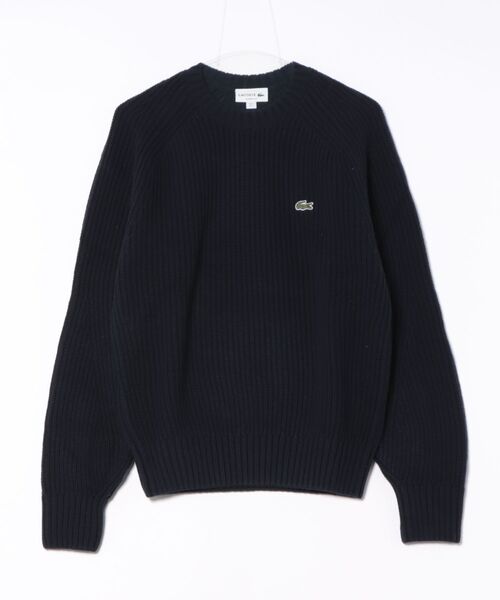 LACOSTE（ラコステ）の「《LACOSTE》AH3142（ニット/セーター・メンズ・グリーン/ホワイト/ネイビー・5/3/4）」の3枚目の写真