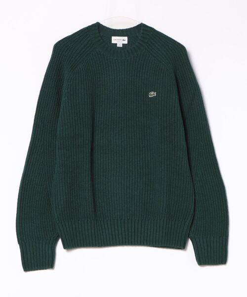 LACOSTE（ラコステ）の「《LACOSTE》AH3142（ニット/セーター・メンズ・グリーン/ホワイト・5/3/4）」の2枚目の写真