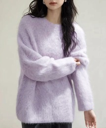 ニット/セーター（パープル/紫色系・ウール・ニット）ファッション通販