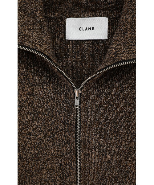 セール】ZIP UP TURTLE KNIT TOPS（ニット/セーター）｜CLANE