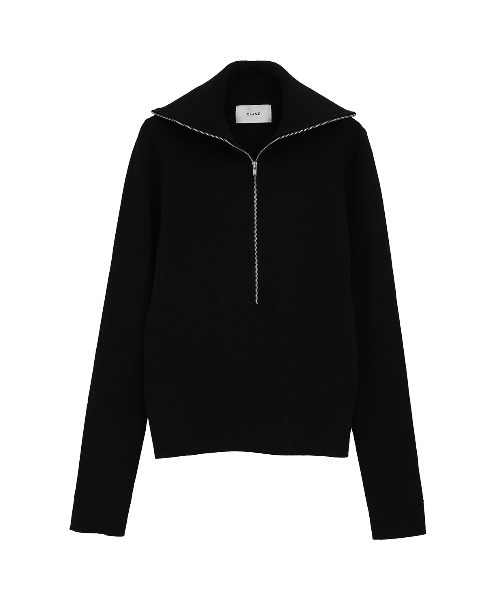 トップス CLANE ZIP UP TURTLE KNIT TOPS CLANE/クラネ】ZIP UP TURTLE KNIT TOPS/ジップアップタートル