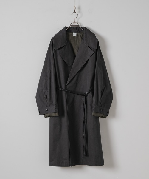 CASPER JOHN（キャスパージョン）の「Layered double chester coat/レイヤードダブルチェスターコート（チェスターコート・メンズ・ブラック/ネイビー・LARGE/MEDIUM/SMALL/X-SMALL）」の3枚目の写真