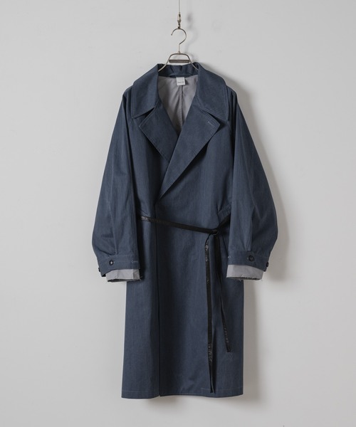 CASPER JOHN（キャスパージョン）の「Layered double chester coat/レイヤードダブルチェスターコート（チェスターコート・メンズ・ブラック/ネイビー・LARGE/MEDIUM/SMALL/X-SMALL）」の12枚目の写真