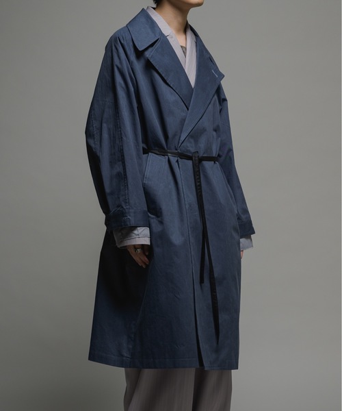 CASPER JOHN（キャスパージョン）の「Layered double chester coat/レイヤードダブルチェスターコート（チェスターコート・メンズ・ブラック/ネイビー・LARGE/MEDIUM/SMALL/X-SMALL）」の14枚目の写真