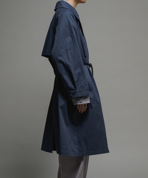 CASPER JOHN（キャスパージョン）の「Layered double chester coat/レイヤードダブルチェスターコート（チェスターコート・メンズ・ブラック/ネイビー・LARGE/MEDIUM/SMALL/X-SMALL）」の15枚目の写真