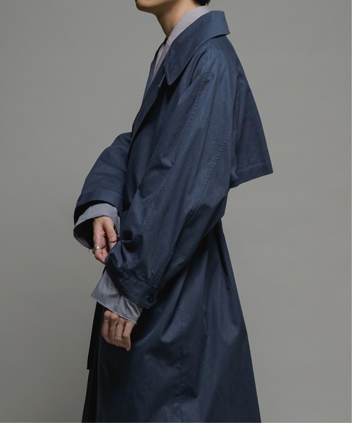 CASPER JOHN（キャスパージョン）の「Layered double chester coat/レイヤードダブルチェスターコート（チェスターコート・メンズ・ブラック/ネイビー・LARGE/MEDIUM/SMALL/X-SMALL）」の17枚目の写真