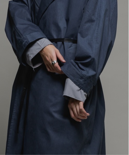 CASPER JOHN（キャスパージョン）の「Layered double chester coat/レイヤードダブルチェスターコート（チェスターコート・メンズ・ブラック/ネイビー・LARGE/MEDIUM/SMALL/X-SMALL）」の18枚目の写真