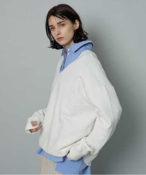 CADUNE（カデュネ）の「ウール混2WAYニット（ニット/セーター）」 - WEAR