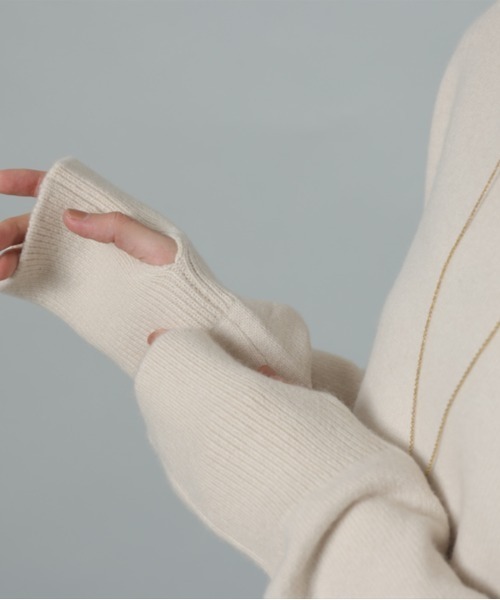 CADUNE（カデュネ）の「ウール混2WAYニット（ニット/セーター）」 - WEAR