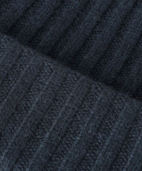 UNITED ARROWS（ユナイテッドアローズ）の「オーガニック カシミヤ ニットキャップ（ニットキャップ/ビーニー・メンズ・ネイビー/ブラウン・FREE）」の6枚目の写真