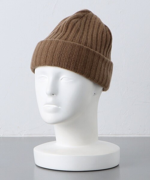 UNITED ARROWS（ユナイテッドアローズ）の「オーガニック カシミヤ ニットキャップ（ニットキャップ/ビーニー・メンズ・ネイビー/ブラウン・FREE）」の10枚目の写真