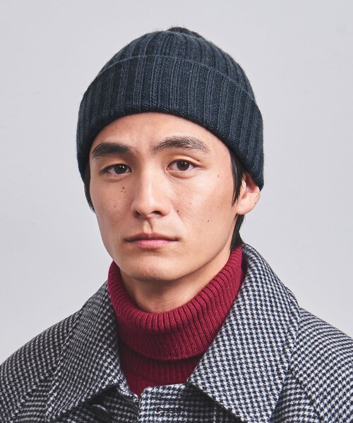 UNITED ARROWS（ユナイテッドアローズ）の「オーガニック カシミヤ ニットキャップ（ニットキャップ/ビーニー・メンズ・ネイビー/ブラウン・FREE）」の12枚目の写真