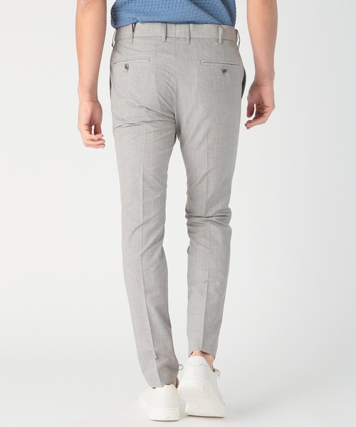 MEN'S BIGI（メンズビギ）の「〈イージーケア/吸水速乾〉COOL DOTS メランジプリントスラックスパンツ（スラックス・メンズ・ネイビー/グレー/ブルー/グリーン・01/02/03/04）」の6枚目の写真
