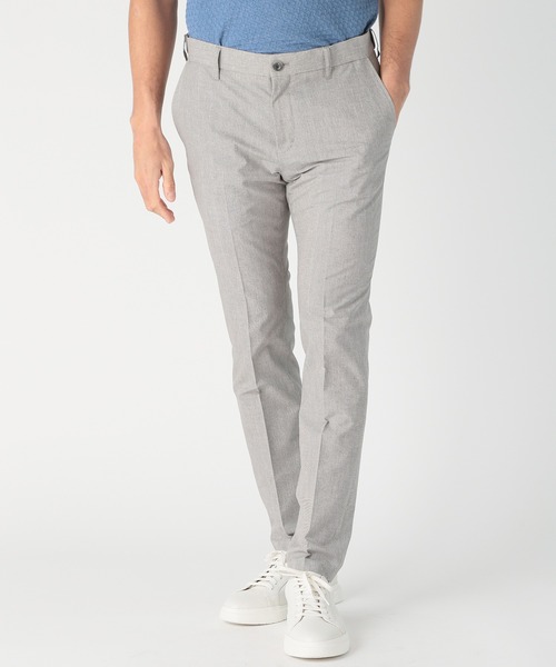 MEN'S BIGI（メンズビギ）の「〈イージーケア/吸水速乾〉COOL DOTS メランジプリントスラックスパンツ（スラックス・メンズ・ネイビー/グレー/ブルー/グリーン・01/02/03/04）」の19枚目の写真