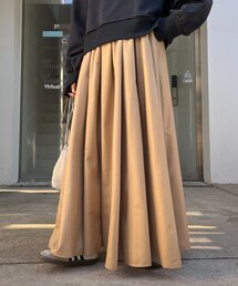 チンツ加工光沢ボリュームスカート
