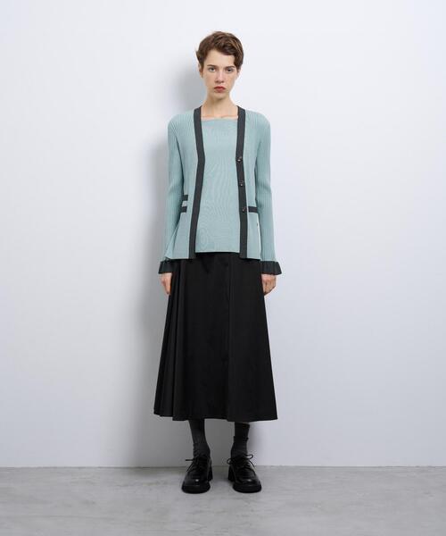 ランバン　スカート セール】ストレッチサテンフレアスカート（スカート）｜LANVIN