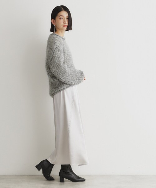 THE SHOP TK (ザ ショップ ティーケー )の「◆【毛玉になりにくい】ラメメッシュニット/洗える(ニット/セーター・レディース・チャコールグレー/ナチュラル/ベビーピンク・12/13)」の12枚目の写真