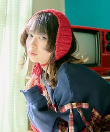 kutir（クティール）の「【クティールとレトロ】ポンポンニットイヤーマフラー（イヤーマフ・レディース）」