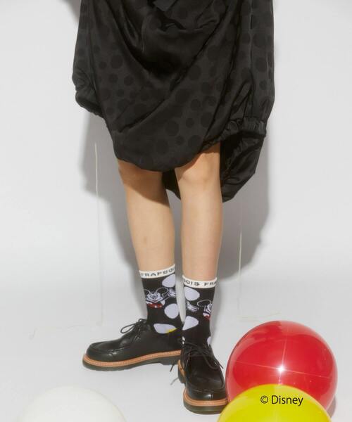 FRAPBOIS（フラボア）の「スコープソックス FRAPBOIS＜MICKEY MOUSEコレクション＞（ソックス/靴下・レディース・ブラック・FREE）」の6枚目の写真
