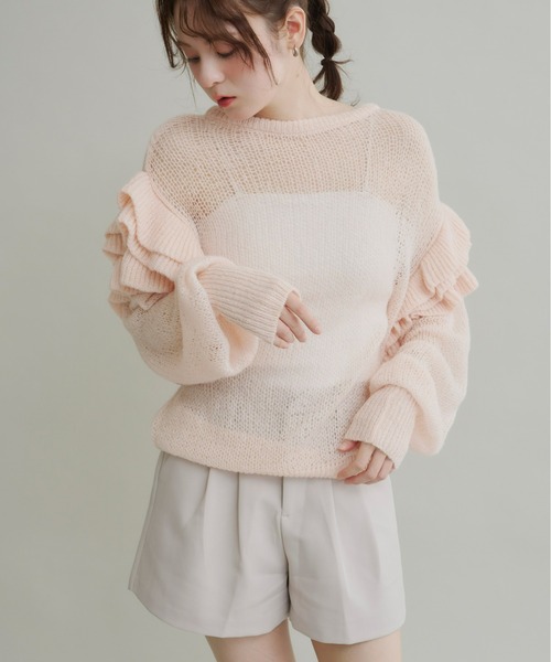 Olu.（オルドット）の「ツータックショートパンツ（その他パンツ・レディース・ベージュ/ブラック/グレー・FREE）」の14枚目の写真