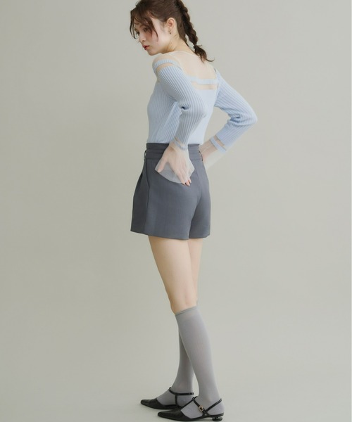 Olu.（オルドット）の「ツータックショートパンツ（その他パンツ・レディース・ベージュ/ブラック/グレー・FREE）」の20枚目の写真