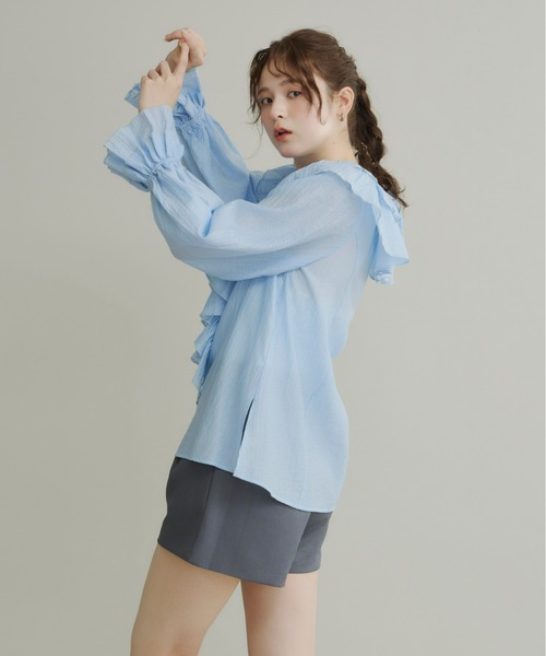 Olu.（オルドット）の「ツータックショートパンツ（その他パンツ・レディース・ベージュ/ブラック/グレー・FREE）」の5枚目の写真