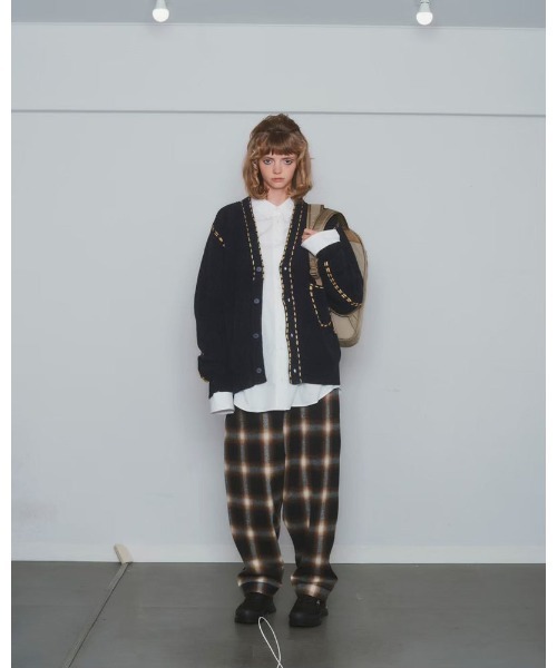 PHINGERIN(フィンガリン)の「King & Prince 髙橋海人さん 着用ブランド PG1 CARDIGAN(カーディガン/ボレロ・メンズ・ネイビー/マスタード/サックスブルー・S/M/L)」の2枚目の写真