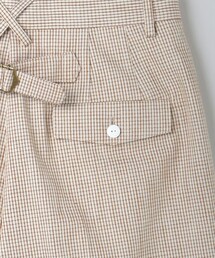 6（ロク）の「＜6(ROKU)＞コットン チェック ショート パンツ（その他