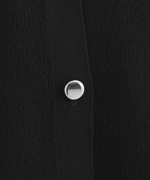 green label relaxing（グリーンレーベルリラクシング）の「パフ シアー ニット カーディガン -ウォッシャブル-（カーディガン/ボレロ・レディース・ブラック/オフホワイト/コバルトブルー・FREE）」の17枚目の写真