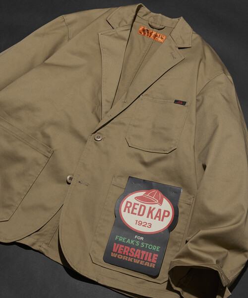 RED KAP(レッドキャップ)の「RED KAP/レッドキャップ 別注 SMU KP10 SETUP JACKET/リラックスフィット(ブルゾン・メンズ・チャコールグレー/ブラック/ブラウン/ベージュ/オリーブ・MEDIUM/LARGE/SMALL)」の12枚目の写真