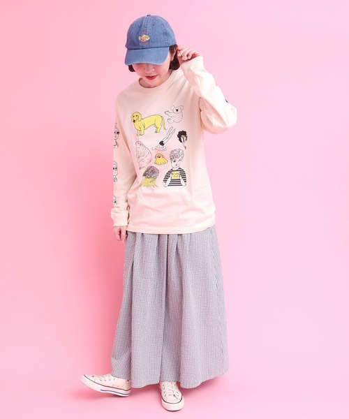 didizizi(ディディジジ)の「アーカイブキャラクターロンT(Tシャツ/カットソー・レディース・ベージュ/グレー・FREE)」の14枚目の写真