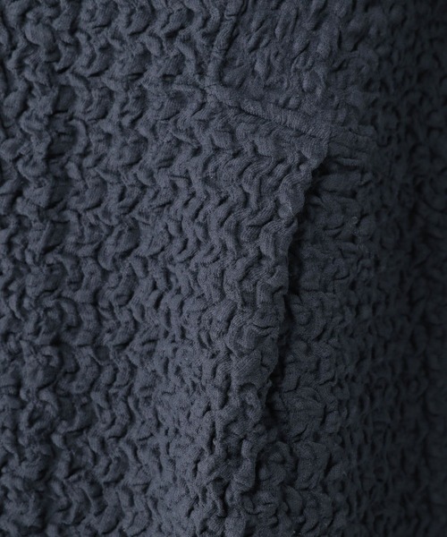 studio CLIP（スタディオクリップ）の「ブラウス見えぽこぽこプルオーバー《オケージョン2025》（Tシャツ/カットソー・レディース・オフホワイト/ネイビー・FREE）」の18枚目の写真