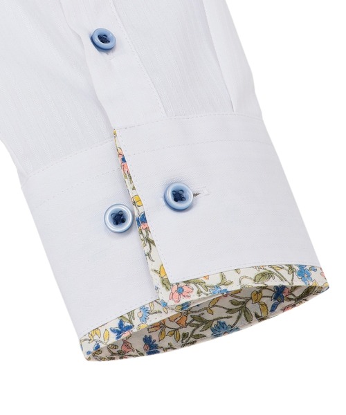 TOKYO SHIRTS(トウキョウシャツ)の「透け防止 形態安定ノーアイロン スキッパー 長袖ビジネスワイシャツ(ビジネスシャツ・レディース・ホワイト/ブルー・S/M/L/XL/LL)」の5枚目の写真