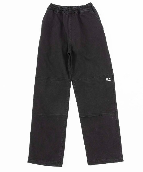 ELEMENT eden(エレメントエデン)の「ELEMENT レディース SHOD PANTS DOUBLE WOMEN デニムパンツ 【2025年春夏モデル】/エレメントワイドシルエットダブルニーパンツ(デニムパンツ・レディース・ブラック系その他/インディゴブルー・FREE)」の1枚目の写真